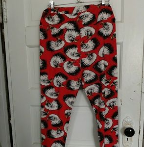 Lularoe TC eagle leggings Like New!